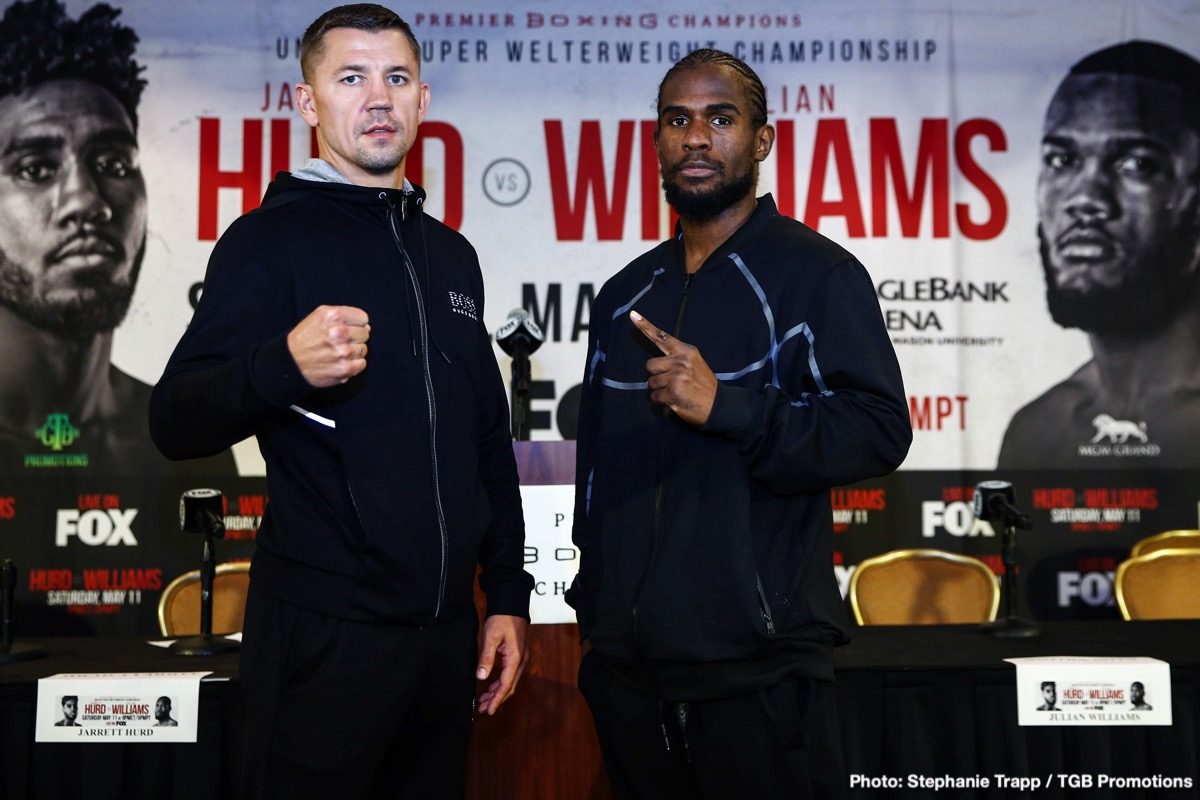 Jarrett Hurd and Julian 'J-Rock' Williams final quotes for Saturday