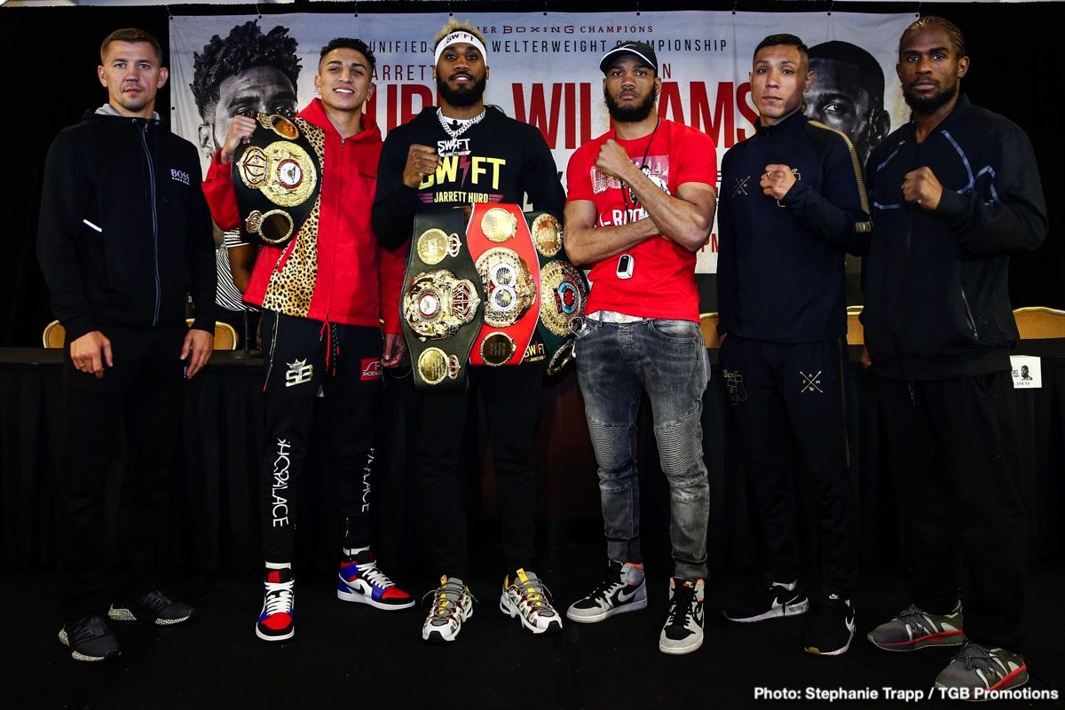 Jarrett Hurd and Julian 'J-Rock' Williams final quotes for Saturday