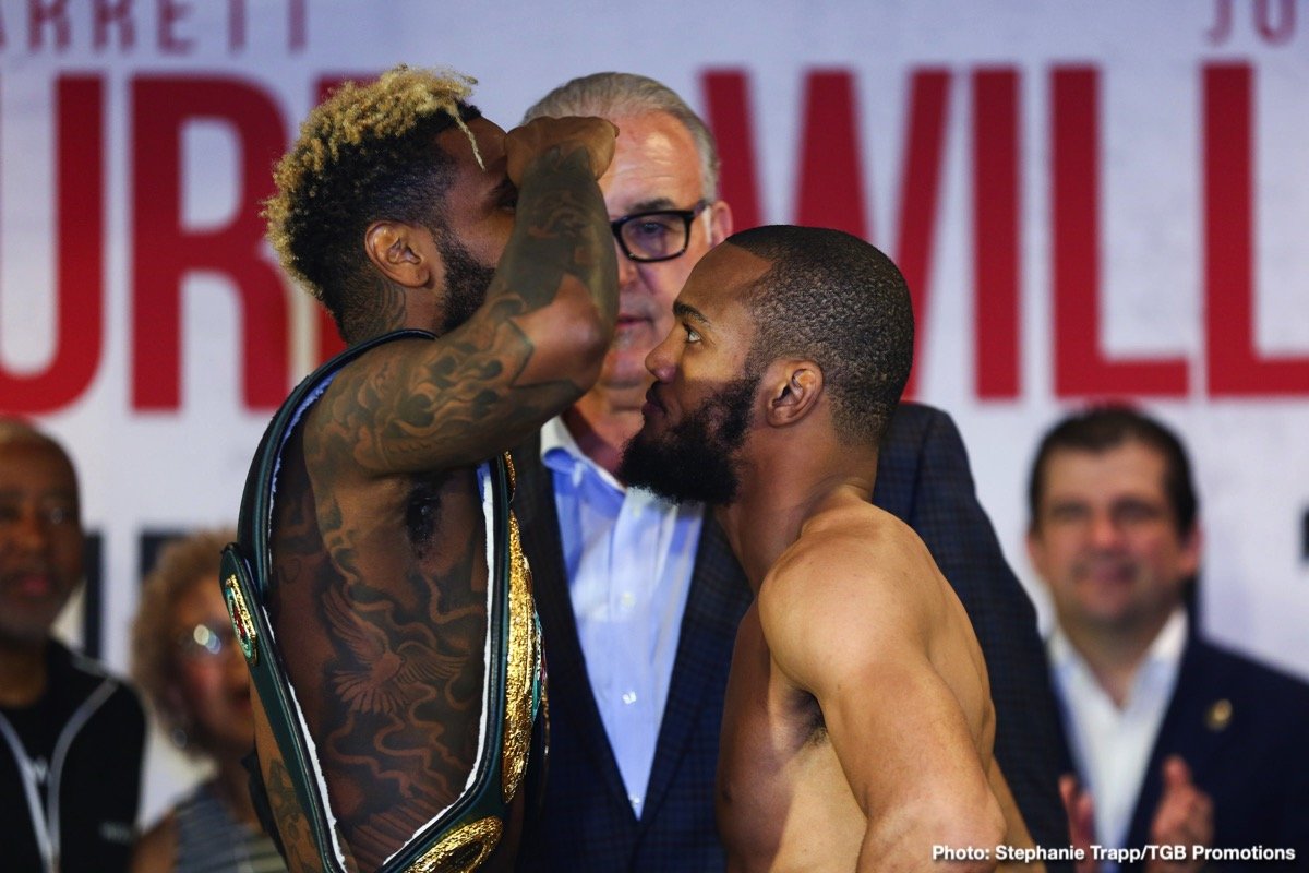 Jarrett Hurd vs. Julian 'J-Rock' Williams Weigh In Results & Photos — Boxing News ...1200 x 800