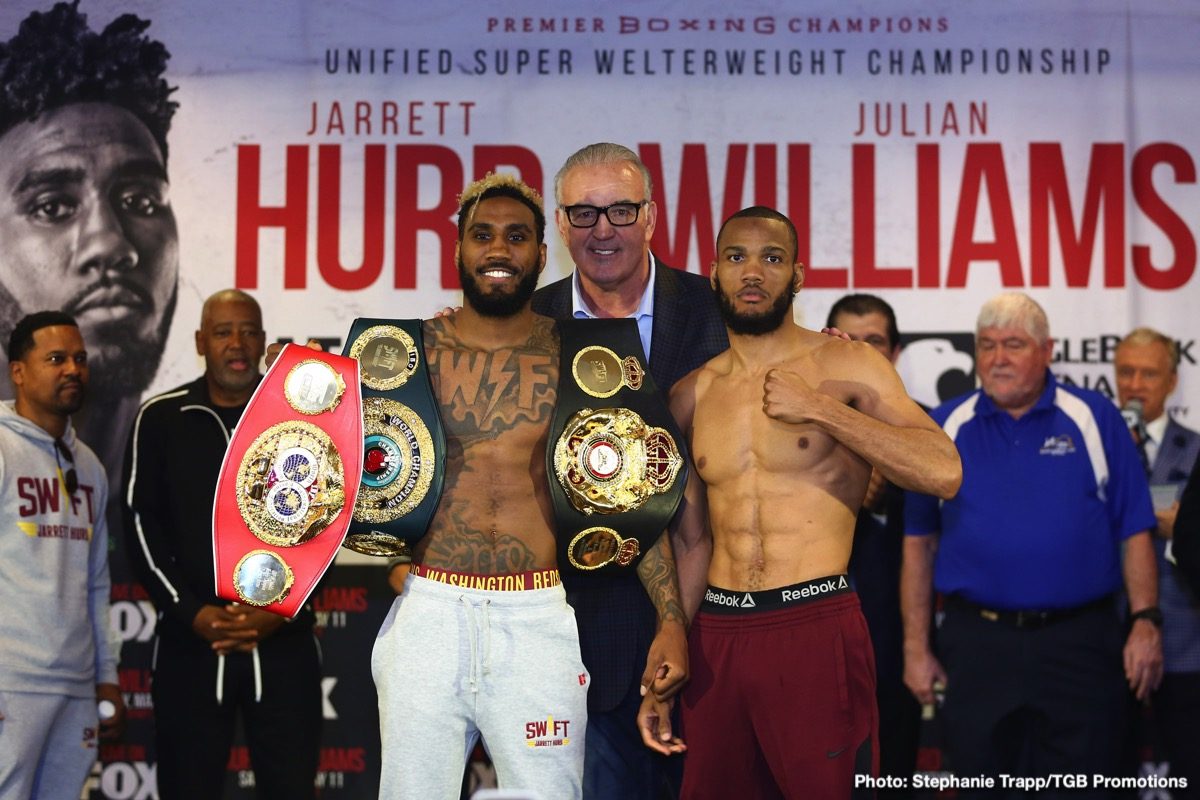Jarrett Hurd vs. Julian 'J-Rock' Williams Weigh In Results & Photos