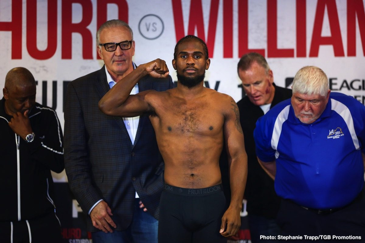 Jarrett Hurd vs. Julian 'J-Rock' Williams Weigh In Results & Photos