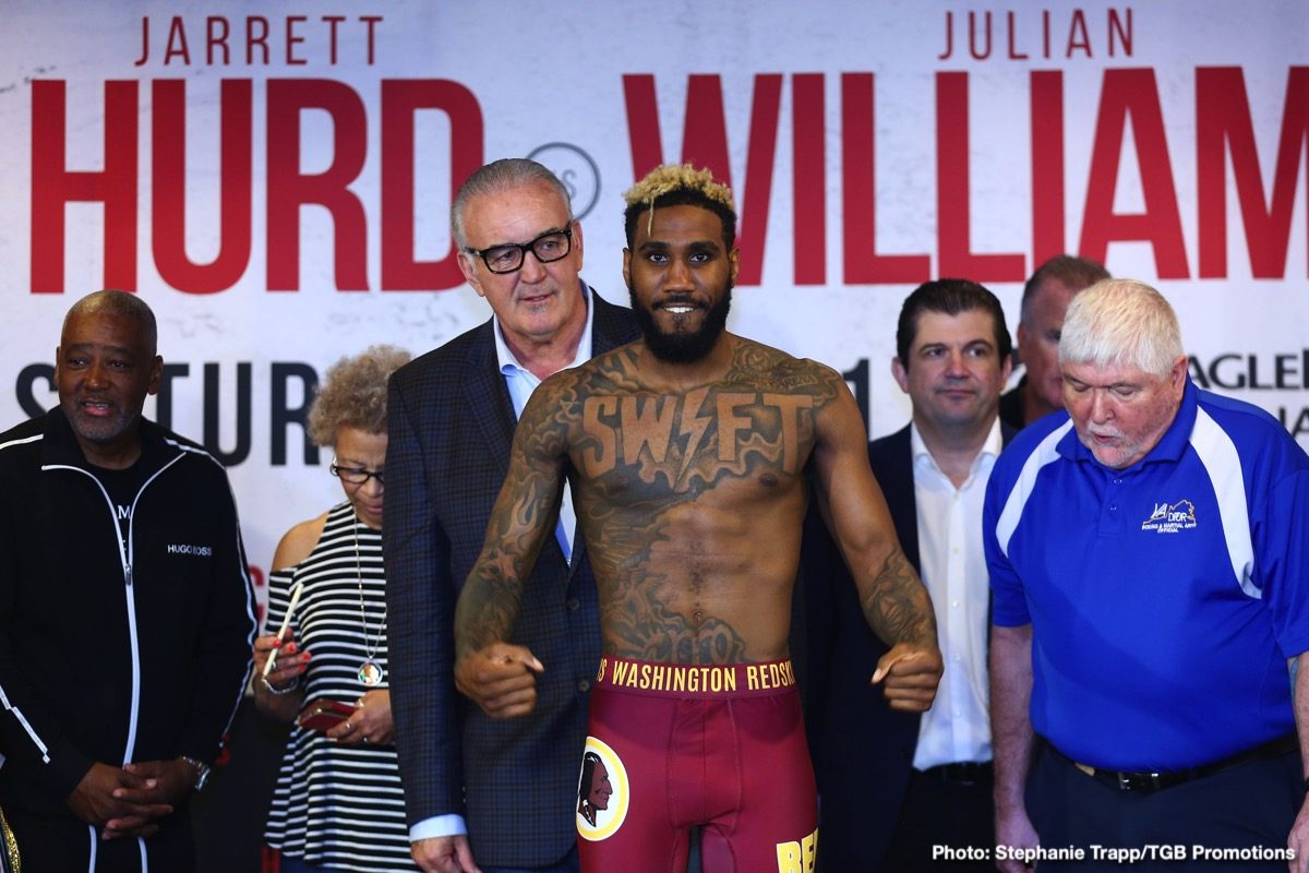 Jarrett Hurd vs. Julian 'J-Rock' Williams Weigh In Results & Photos