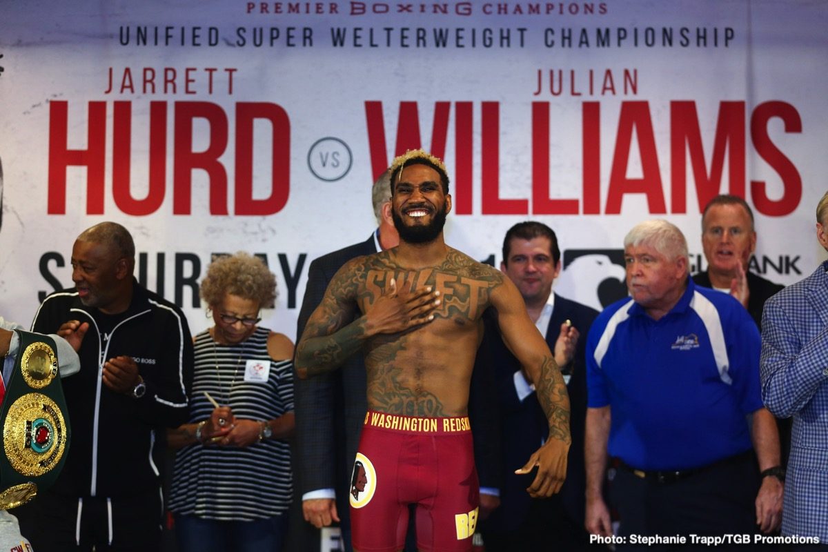 Jarrett Hurd vs. Julian 'J-Rock' Williams Weigh In Results & Photos