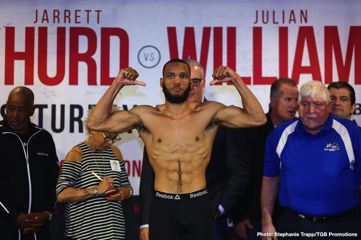 Jarrett Hurd vs. Julian 'J-Rock' Williams Weigh In Results & Photos