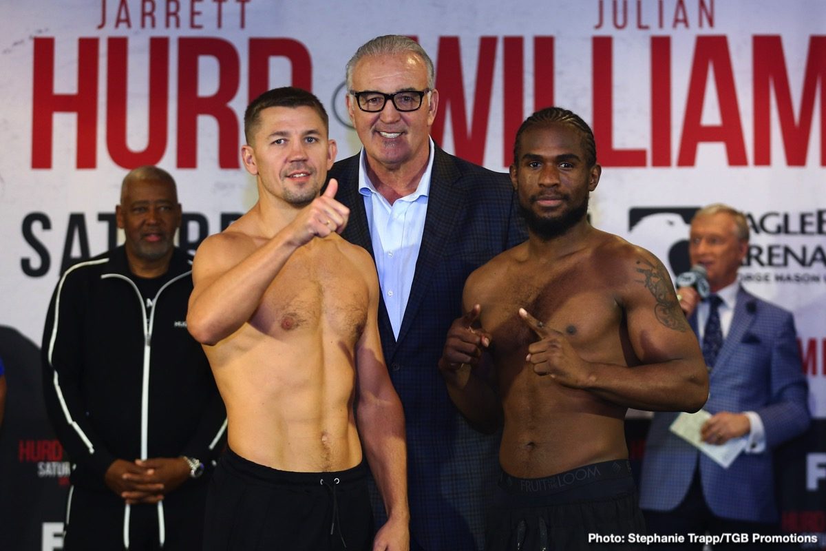 Jarrett Hurd vs. Julian 'J-Rock' Williams Weigh In Results & Photos