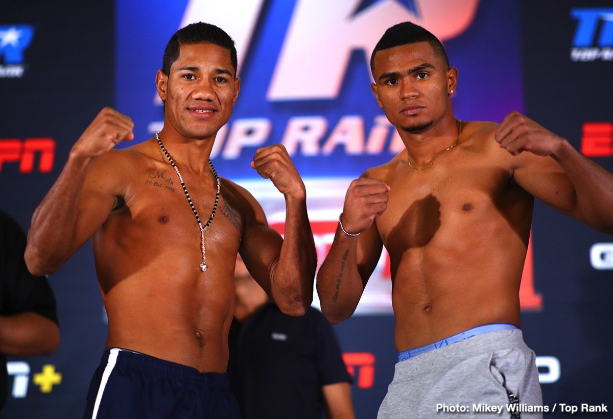 Berchelt vs Vargas II, Dogboe vs Navarrete - Weigh In Results & Photos