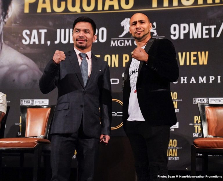 Pacquiao and Thurman - Los Angeles press conference quotes