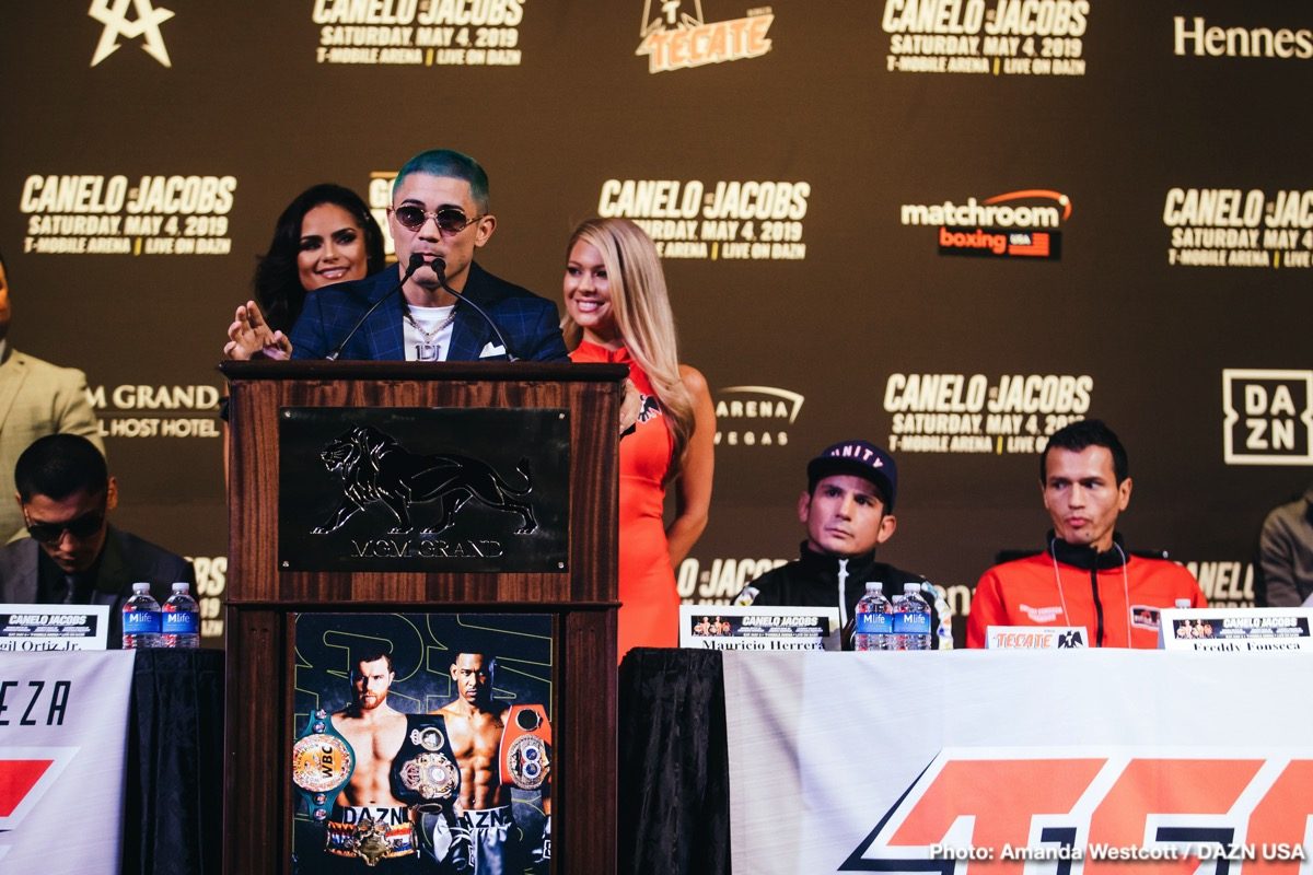 Ortiz v Herrera, Diaz v Fonseca, Roach Jr v Oquendo quotes for Sat. on DAZN