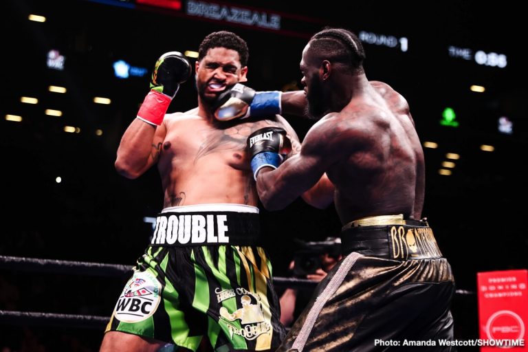 Photo: Is Deontay Wilder Punching Even Harder? Is Deontay Wilder Punching Even Harder?