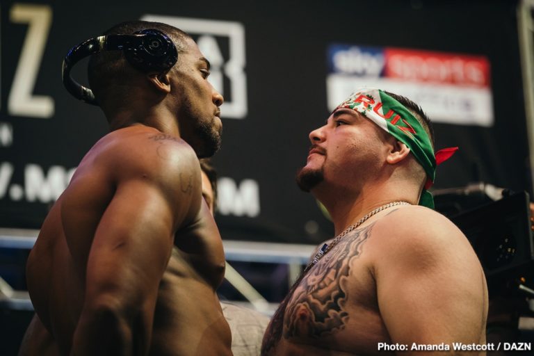 Anthony Joshua vs. Andy Ruiz - Weigh-in results