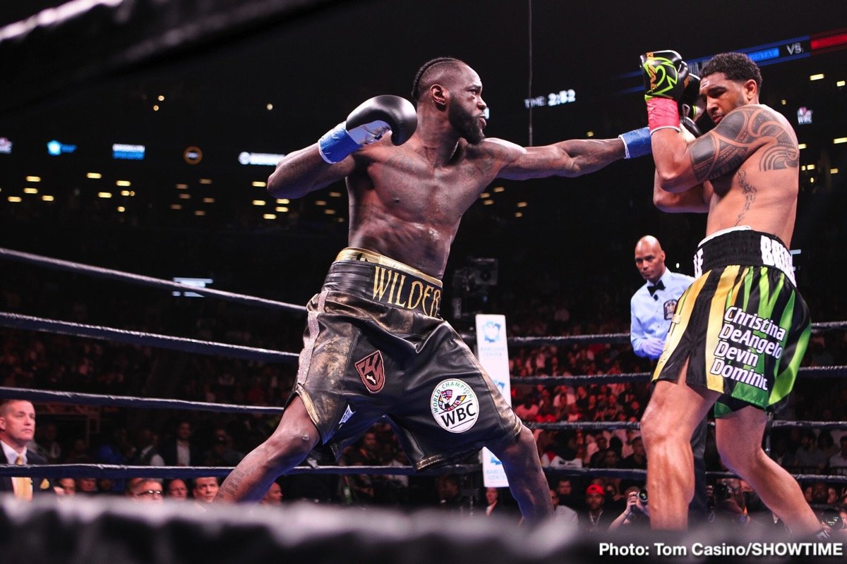 Photos: Deontay Wilder Thrills Barclays Center Crowd With Scintillating First Round Knockout Of Dominic Breazeale