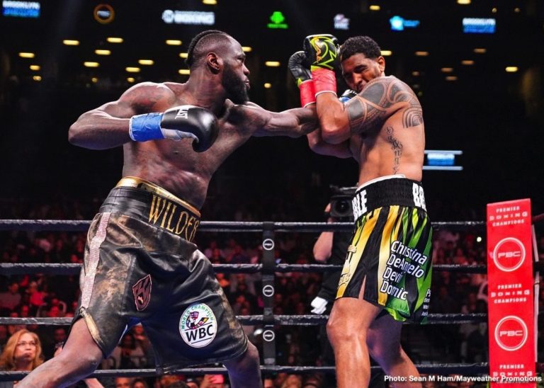 Deontay Wilder Says Fight With Dillian Whyte Will Be A Virtual Repeat Of His Quick KO Win Over Breazeale