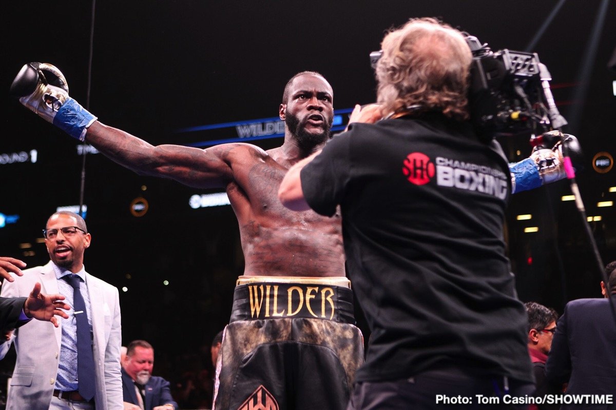 Photos: Deontay Wilder Thrills Barclays Center Crowd With Scintillating First Round Knockout Of Dominic Breazeale