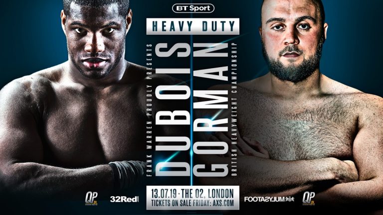 Daniel Dubois - Nathan Gorman - July 13 At The 02 Arena