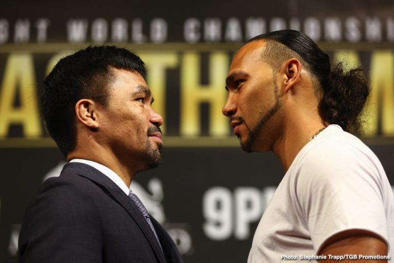 Manny Pacquiao and Keith Thurman New York press conference quotes