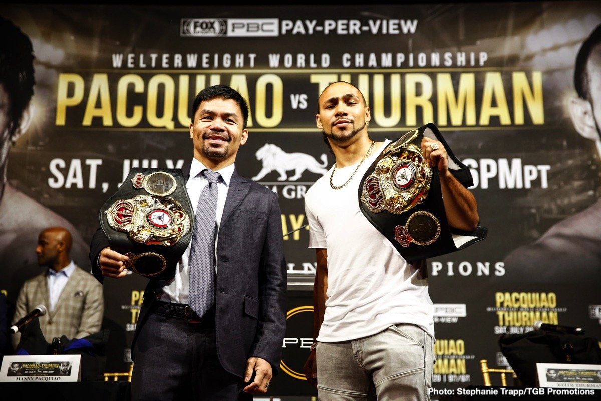 Manny Pacquiao / Keith Thurman Official For MGM Grand