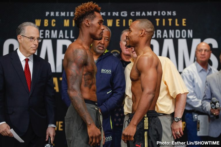 Jermall Charlo and Brandon Adams - Weigh In Results & Photos
