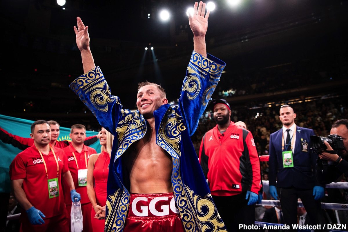 Eddie Hearn wants Golovkin to fight Andrade in September