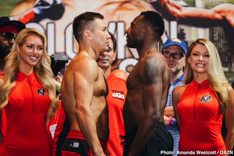 Gennady Golovkin and Steve Rolls weigh-in results