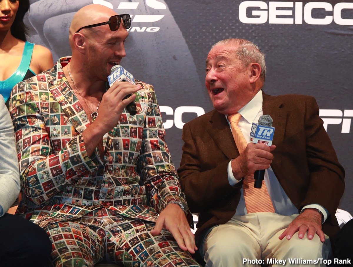 Bob Arum says Tyson Fury's preference is Usyk, Not Whyte