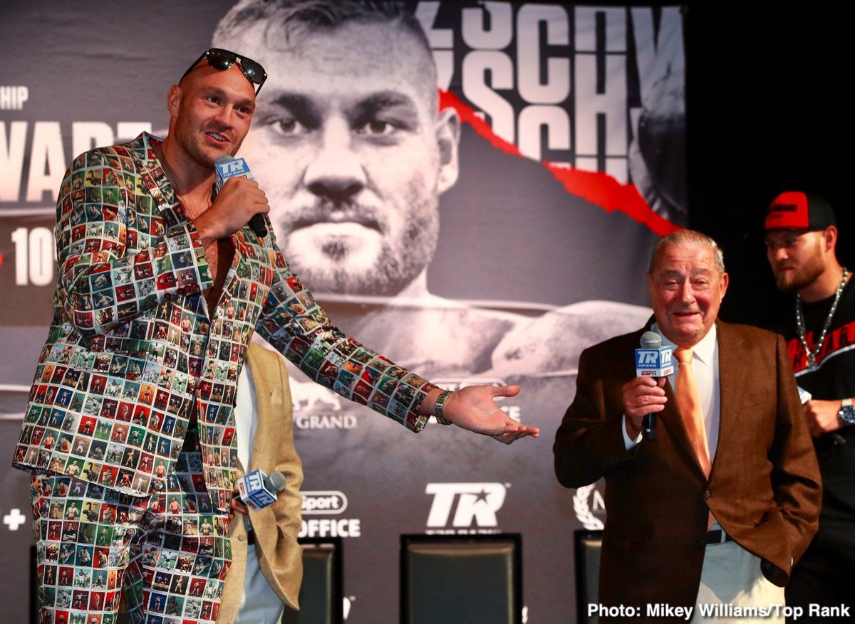 Arum Says Tyson Fury Could Fight Someone Other Than Dillian Whyte Next; “Andy Ruiz Is A Possibility”