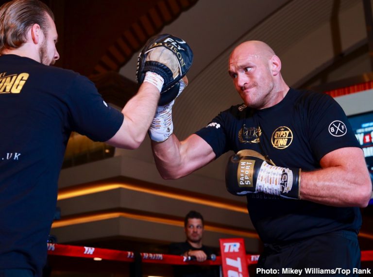 Tyson Fury Lets Slip WBO Heavyweight Belt Might Be On The Line In Saturday's Fight With Tom Schwarz