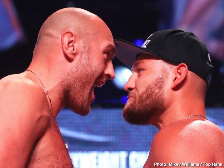 Weigh-in Results: Tyson Fury vs. Tom Schwarz