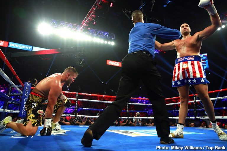 Photo: Tyson Fury Crushes Tom Schwarz, But What's Next For The Lineal Champ? Tyson Fury Crushes Tom Schwarz, But What's Next For The Lineal Champ?