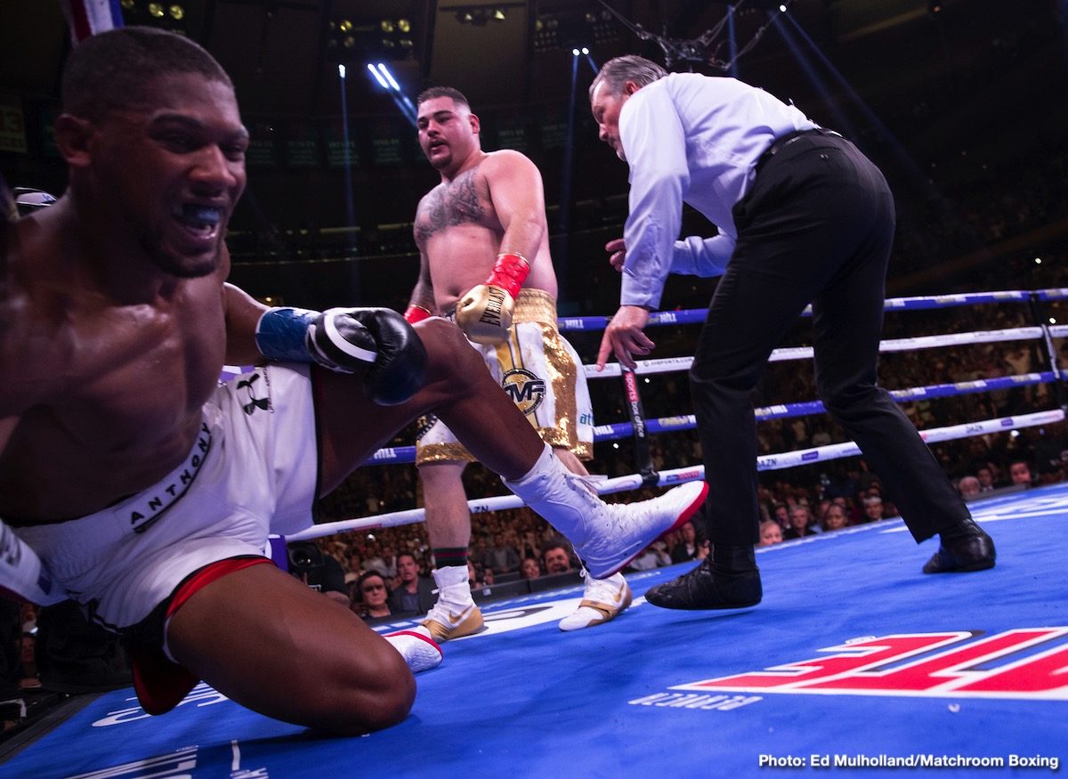 Anthony Joshua Says He Was Not KO'd In Sparring Ahead Of Ruiz Defeat