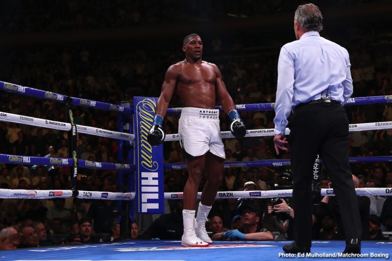 Photo: Anthony Joshua: Lennox Lewis Is A Clown Anthony Joshua: Lennox Lewis Is A Clown