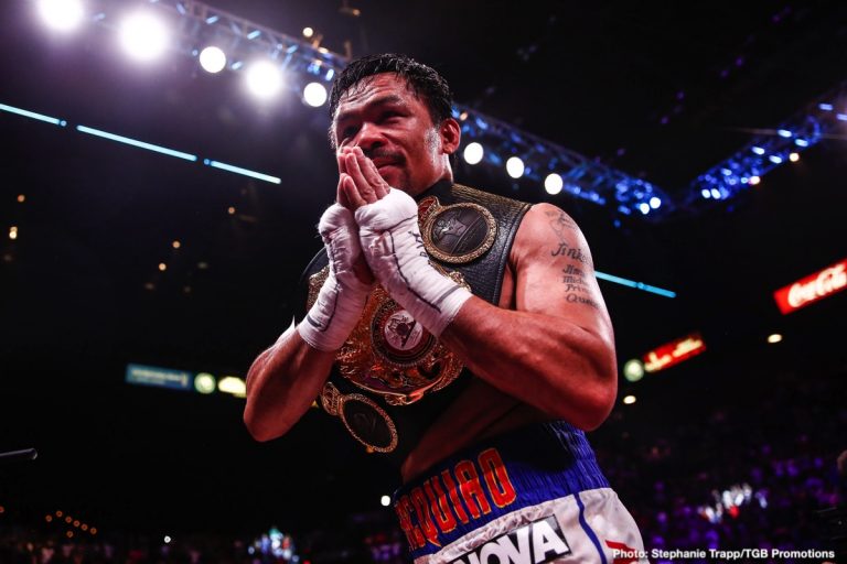 Manny Pacquiao To Announce His Next Fight And His Retirement At The Same Time