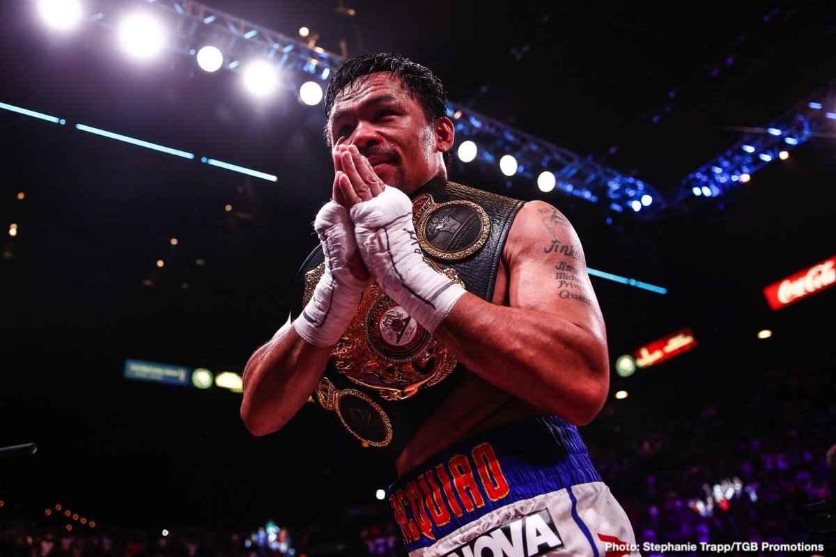 Manny Pacquiao ends Keith Thurman undefeated streak