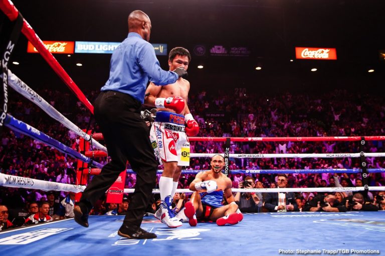 Nine Times In His Career, Manny Pacquiao Has Taken An Opponent's “O” - Will Spence Be Number Ten?