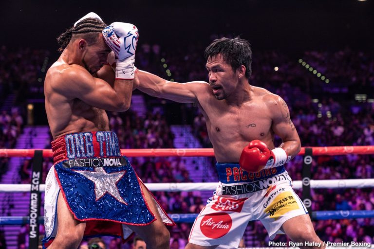 Does Manny Pacquiao's Great Win Over Keith Thurman Put Him Back In The Pound-For-Pound Rankings?