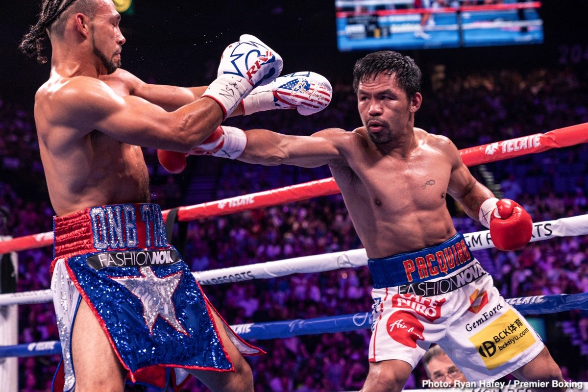 Bob Arum has Errol Spence Jr as "Big favorite" over Manny Pacquiao on Aug.21