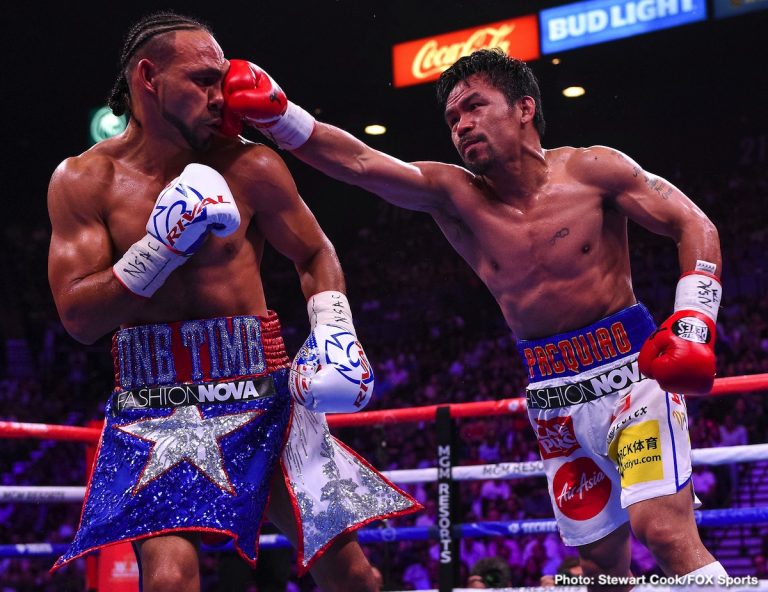 Manny Pacquiao ends Keith Thurman undefeated streak