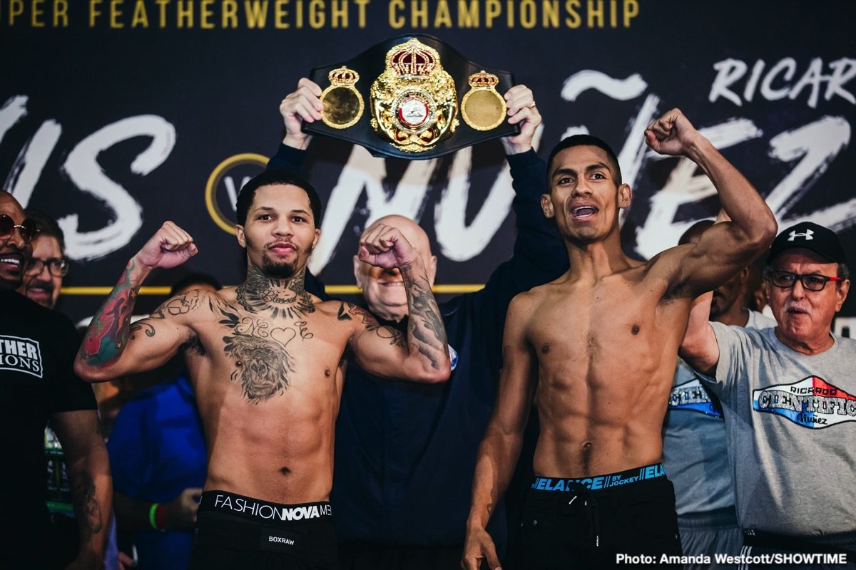 Gervonta Davis vs. Ricardo Núñez - weigh-in results — Boxing News1200 x 800