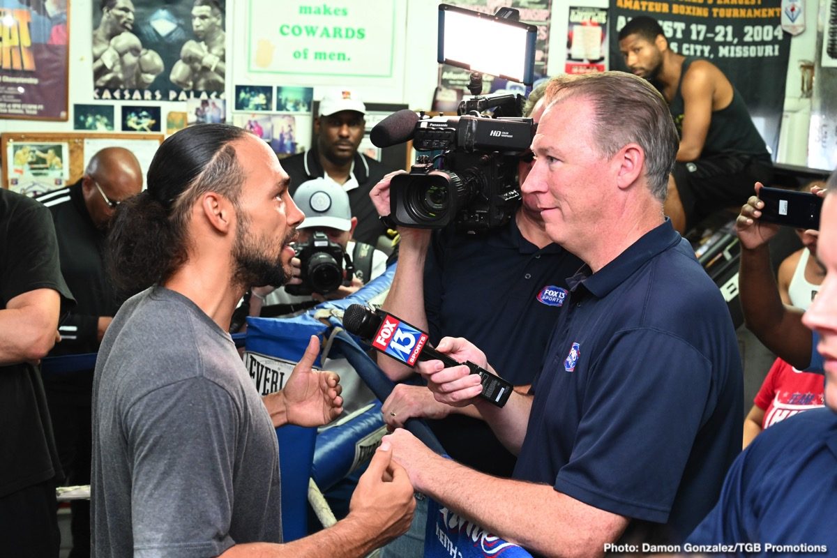 Boxing photo: John Molina jr., Keith Thurman, Luis Nery, Manny Pacquiao, Omar Figueroa Jr., Sergey Lipinets, Yordenis Ugas image Pacquiao vs Thurman: Keith Thurman quotes from Tampa
