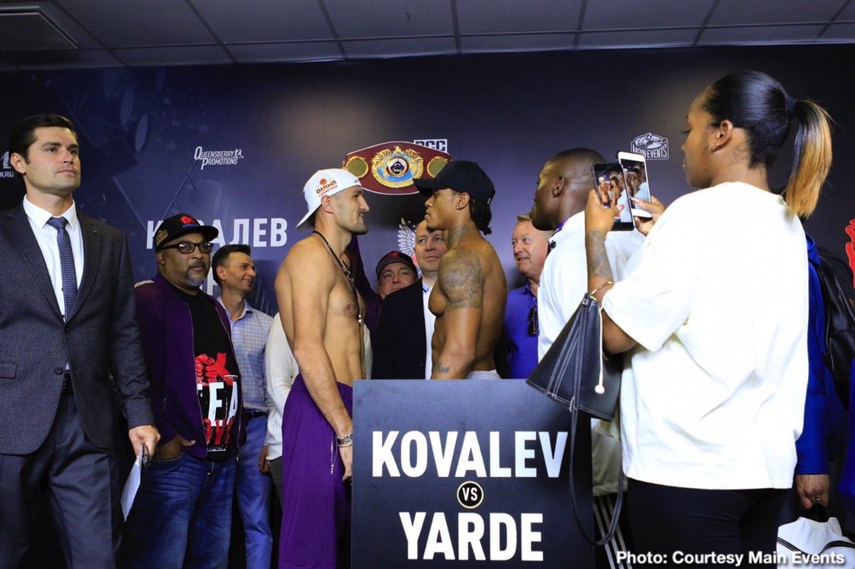 WATCH LIVE Sergey Kovalev - Anthony Yarde Weigh In