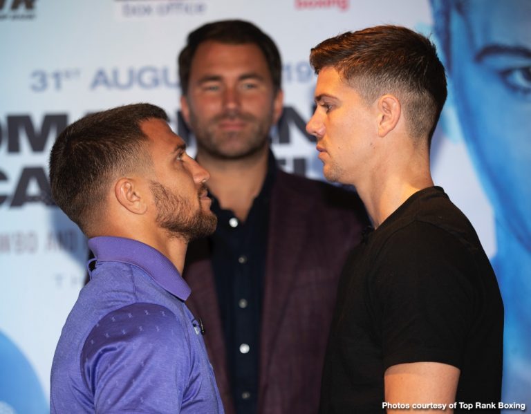 Vasiliy Lomachenko and Luke Campbell final press conference quotes for Sat.