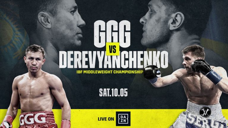 Golovkin vs Derevyanchenko OFFICIAL for October 5 at Madison Square Garden in New York, live on DAZN