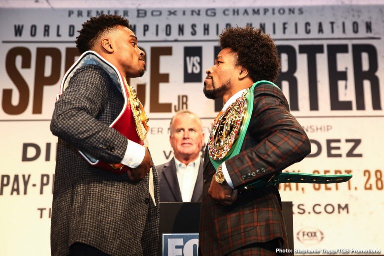 Spence vs. Porter final press conference quotes for Saturday