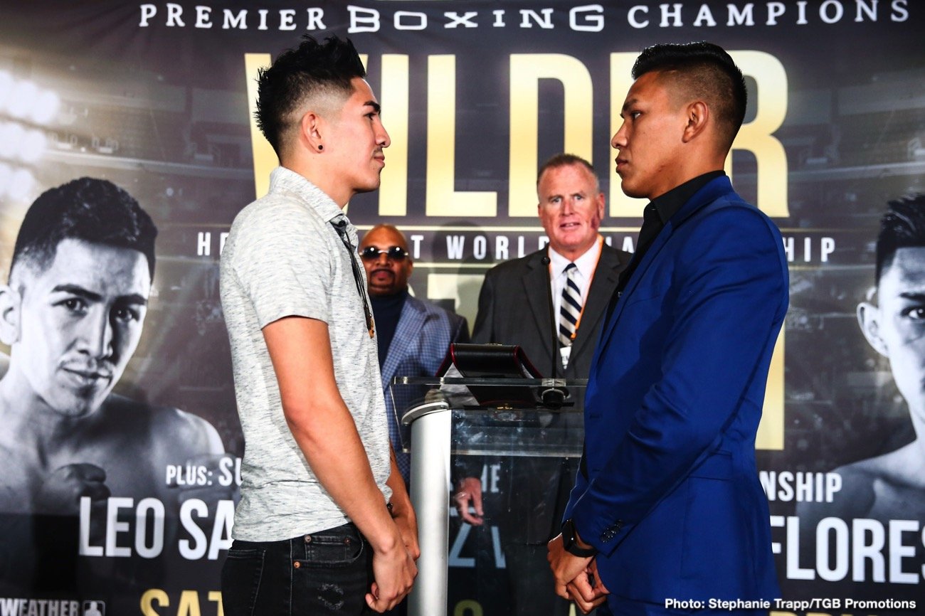 Leo Santa Cruz and Miguel Flores quotes for Nov.23