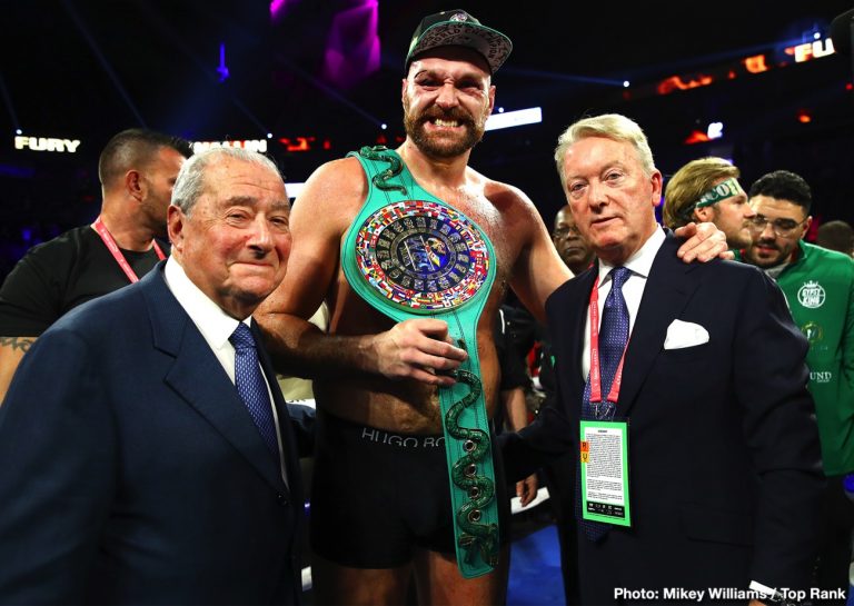 Arum says Tyson Fury will go for knockout when he hurts Deontay Wilder