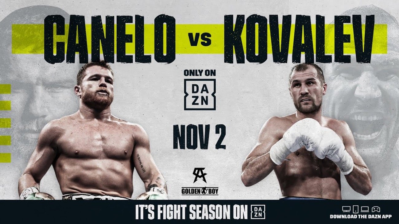 Saul Canelo Alvarez vs. Sergey Kovalev official for Nov.2