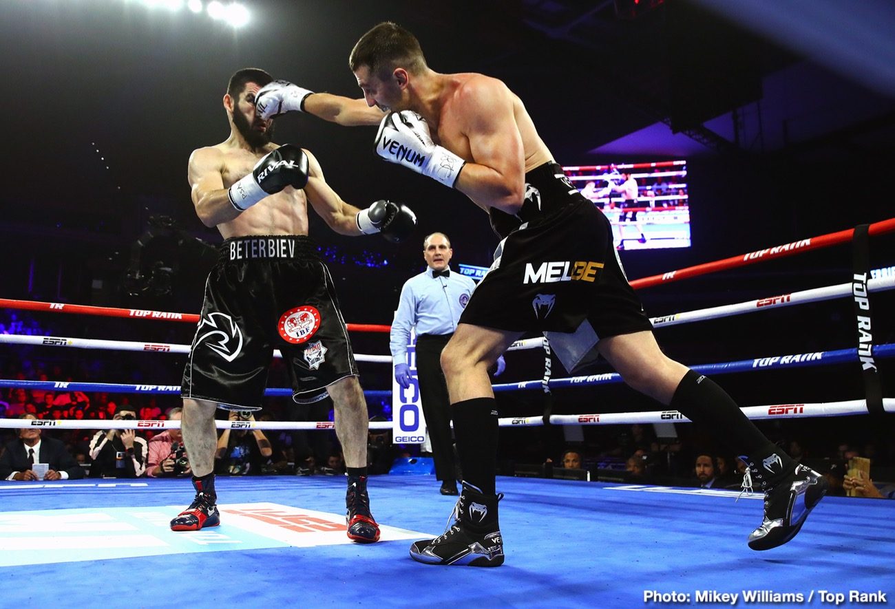 Boxing photo: Artur Beterbiev, Luis Collazo, Oleksandr Gvozdyk image RESULTS: Artur Beterbiev KOs Oleksandr Gvozdyk