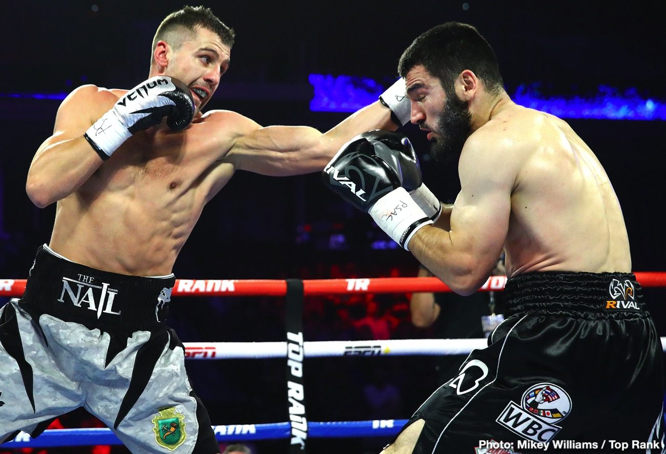 Boxing photo: Artur Beterbiev, Luis Collazo, Oleksandr Gvozdyk image RESULTS: Artur Beterbiev KOs Oleksandr Gvozdyk