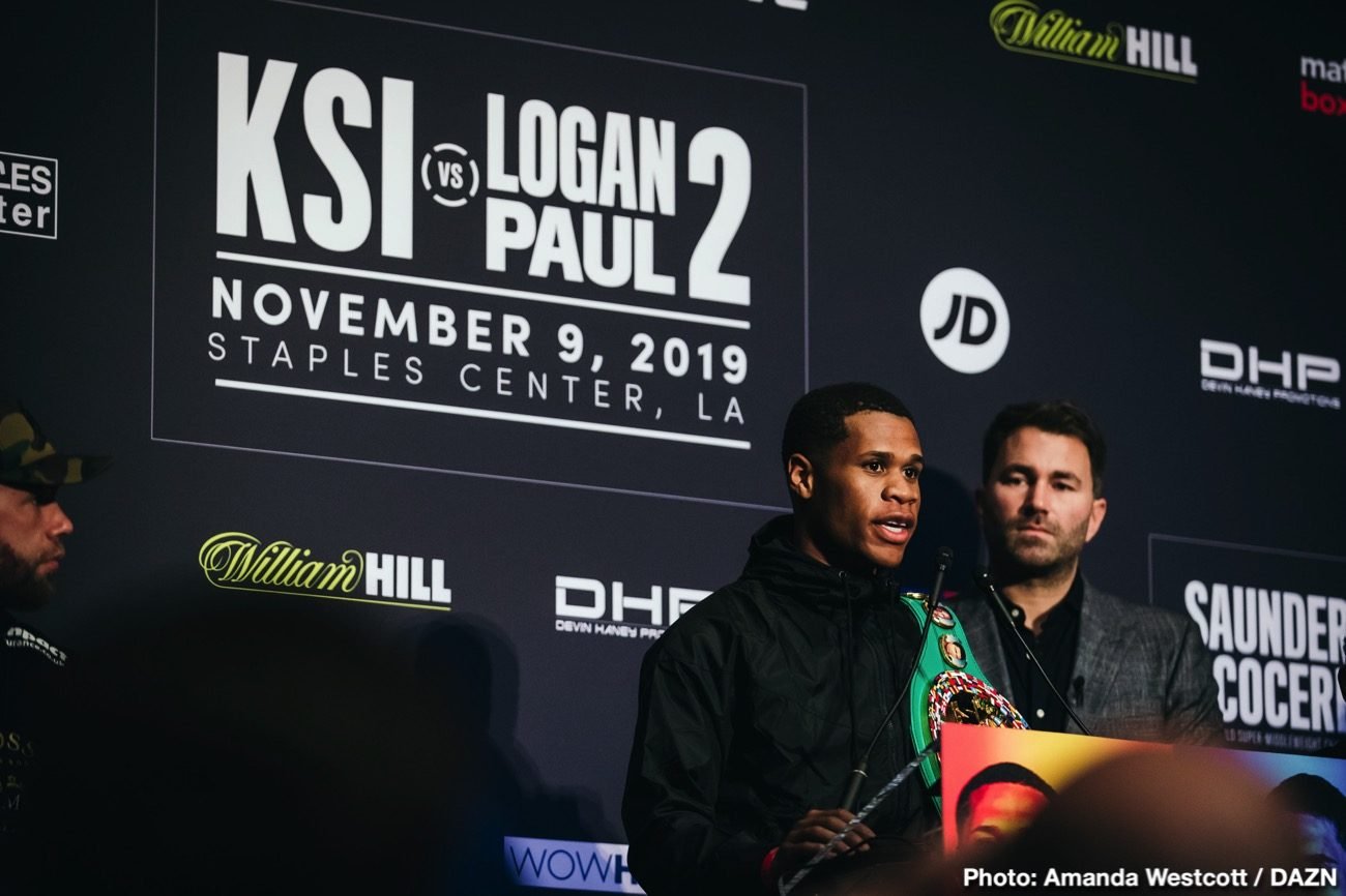 Saunders vs Coceres, Haney vs Santiago DAZN Weigh In Results
