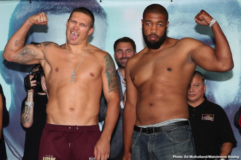 WATCH LIVE: Usyk vs Witherspoon Live Stream - Weigh In