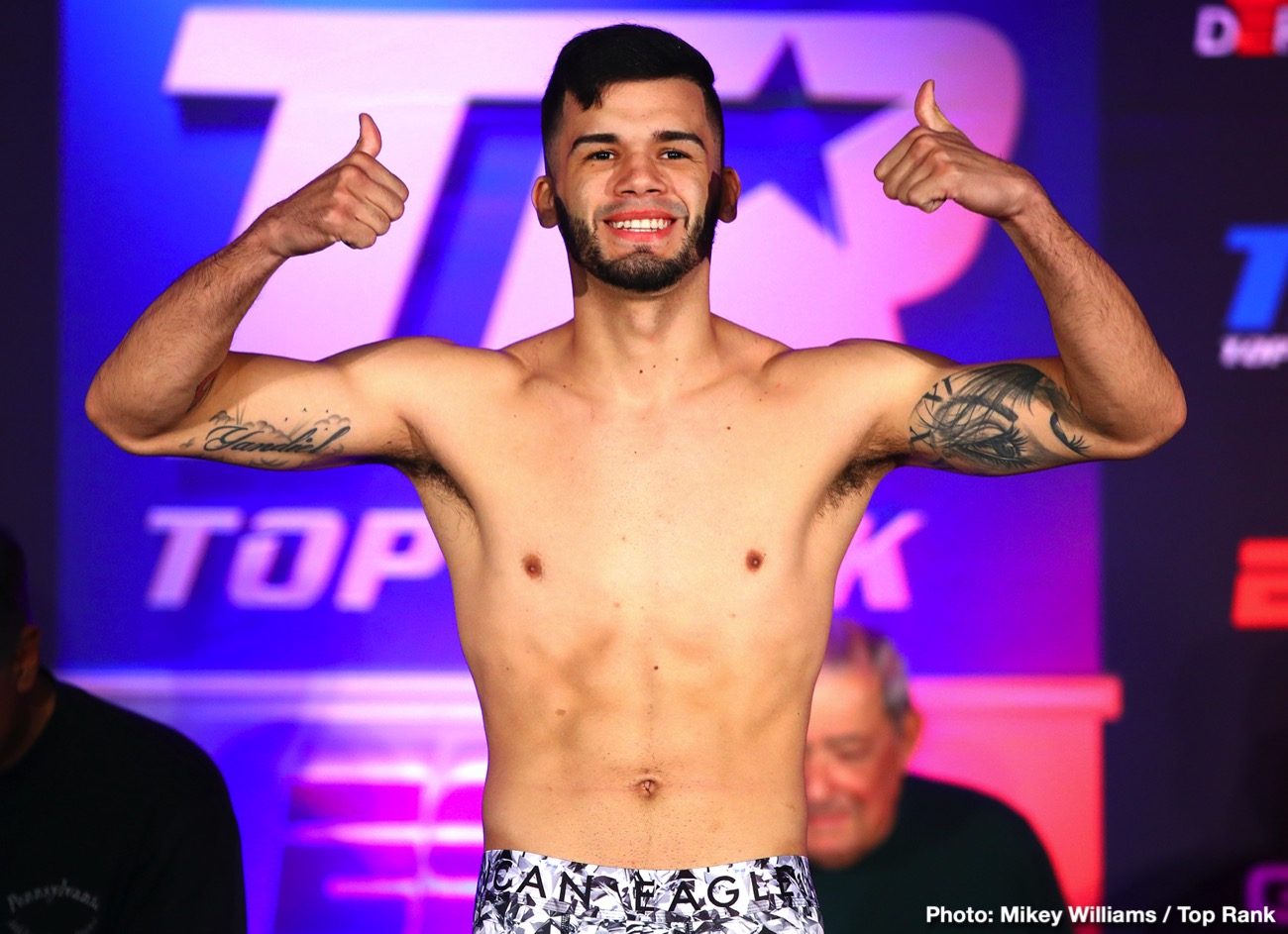 Boxing photo: Artur Beterbiev, Luis Collazo, Oleksandr Gvozdyk, Top Rank Boxing image Oleksandr Gvozdyk and Artur Beterbiev make weight